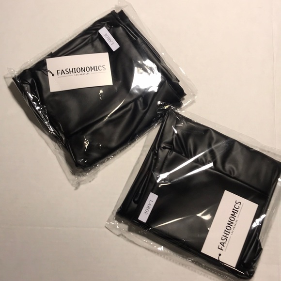 Fashionomics Pants - Faux Leather Leggings****LARGE= Size 8-10